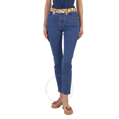 burberry jeans bambina|Burberry Blue Bambi Waisted High.